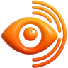 Icono del Vigilante con IA: ojo con anillo de radar